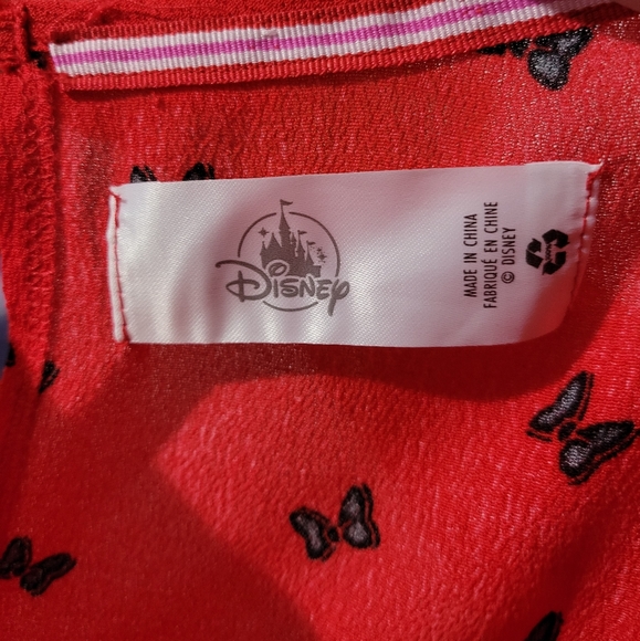 Minnie Mouse shift dress with pockets red with black bows NWT size womens xs - Picture 7 of 10